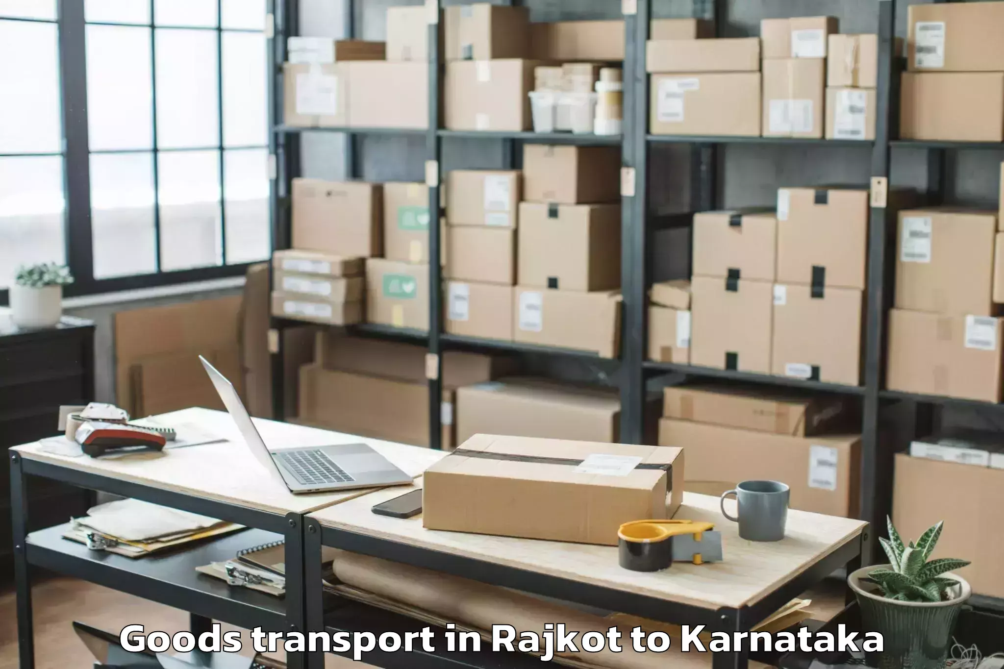 Book Rajkot to Srinivas University Mangalore Goods Transport Online